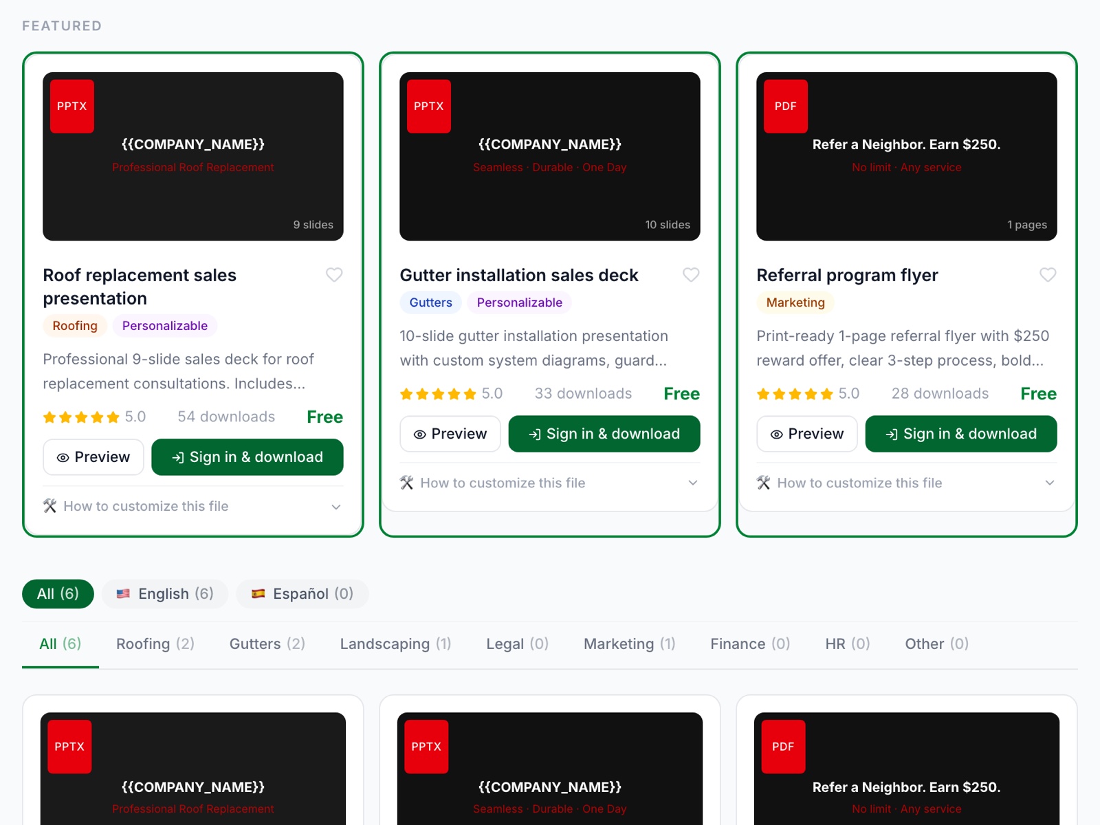 DocMarket recent work