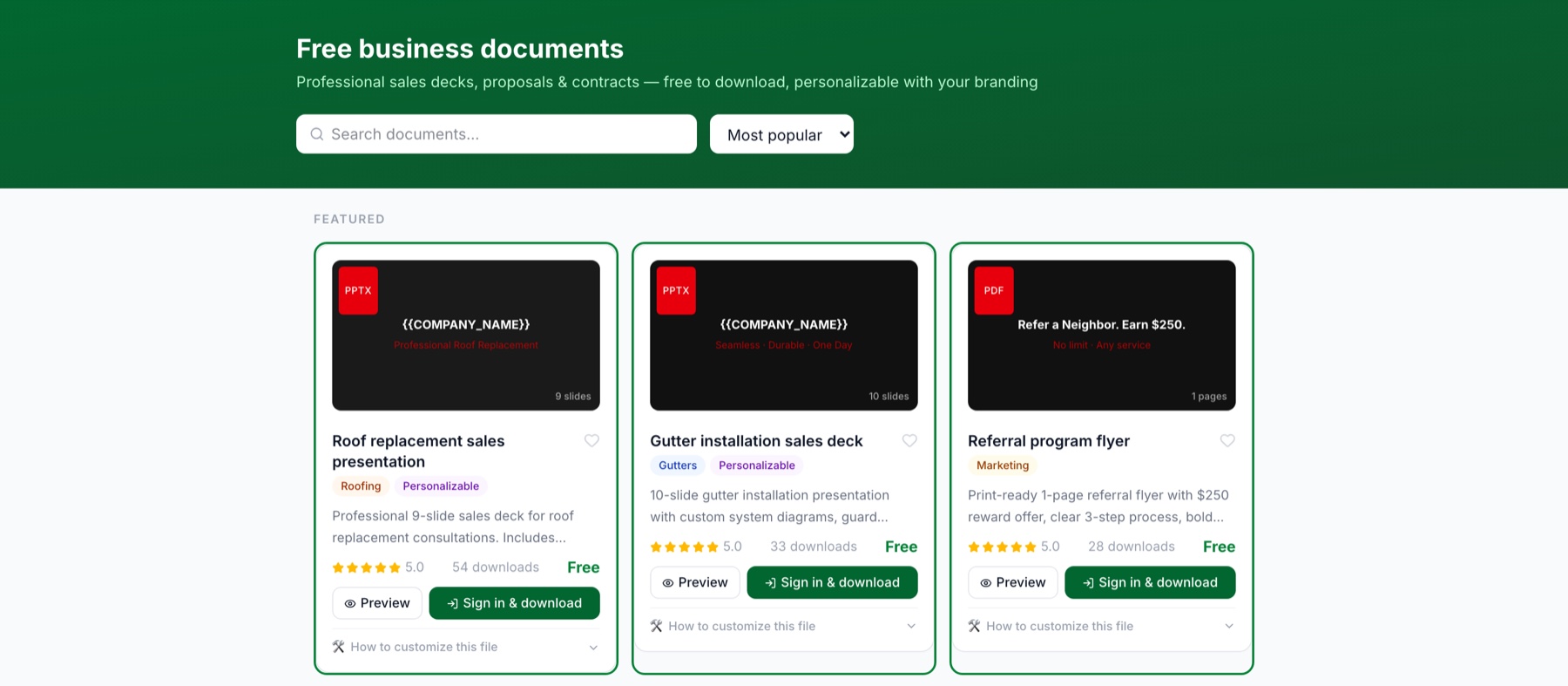 DocMarket in action