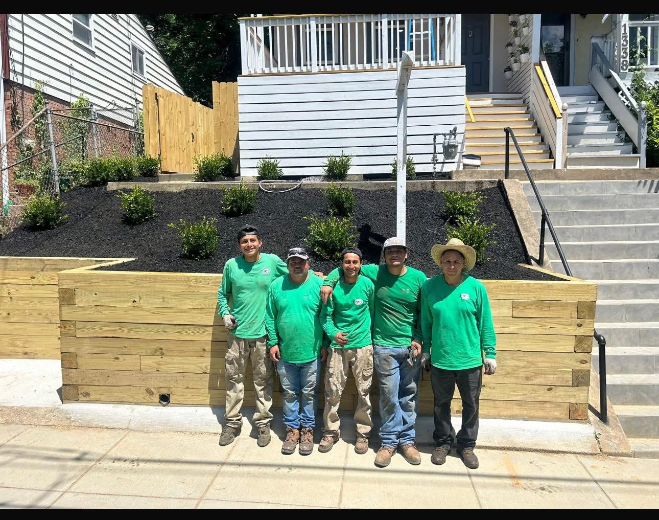 Recent landscaping work